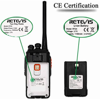 Retevis RT24V Freenet Radiostanice, bezlicenční walkie-talkie, walkie-talkie s headsetem a USB nabíjecí stanicí, 6 kanálů walkie